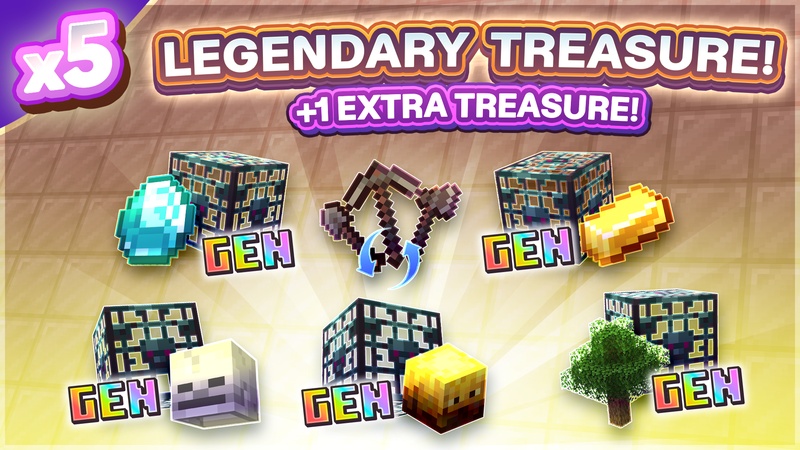 [SKYBLOCK FACTORY] 5x Legendary Treasure [+1 FREE]