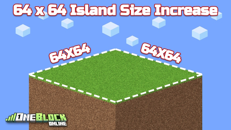 [Oneblock] 64x64 Island Size Increase