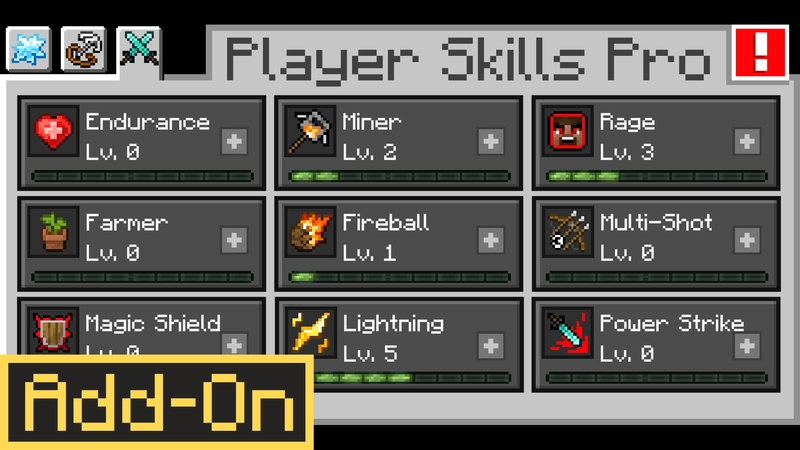 Player Skills Pro Add-On