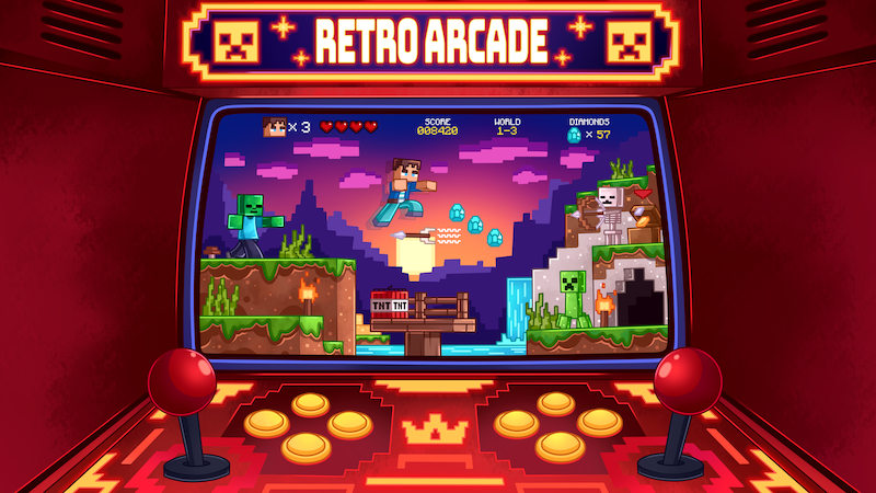 Retro Arcade Sound Pack on the Minecraft Marketplace by King Cube