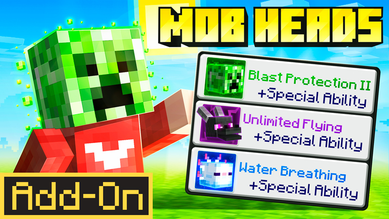 Mob Heads Add-On on the Minecraft Marketplace by The Craft Stars