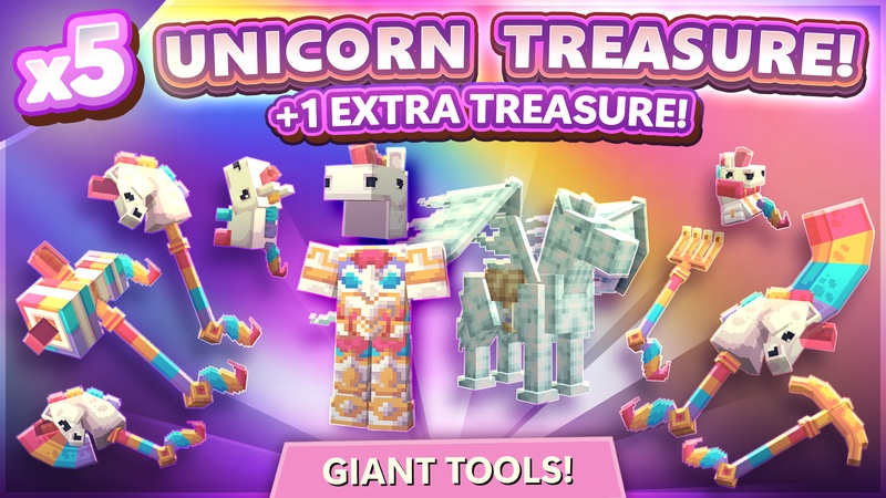 [BEDWARS SMP] 5x Unicorn Treasure [+1 FREE]