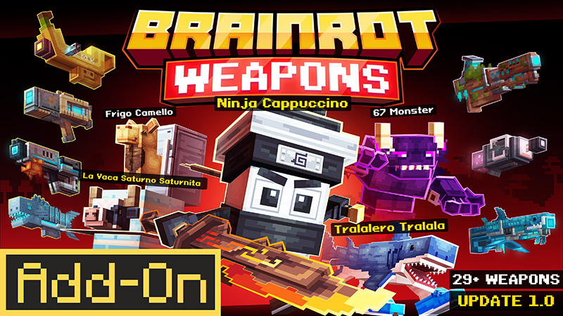 Brainrot Weapons on the Minecraft Marketplace by Master Duckies