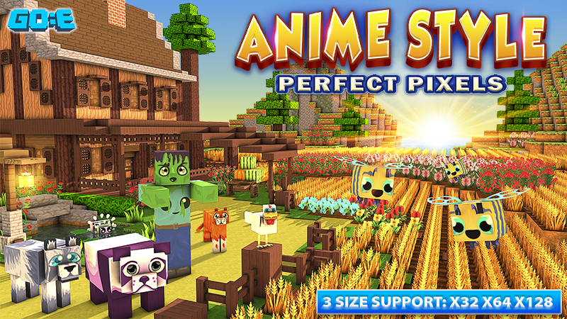 Anime Style - Perfect Pixels on the Minecraft Marketplace by GoE-Craft