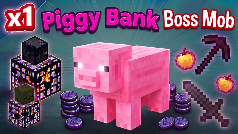 [BOX PVP] 1x Piggy Bank Boss Mob Egg