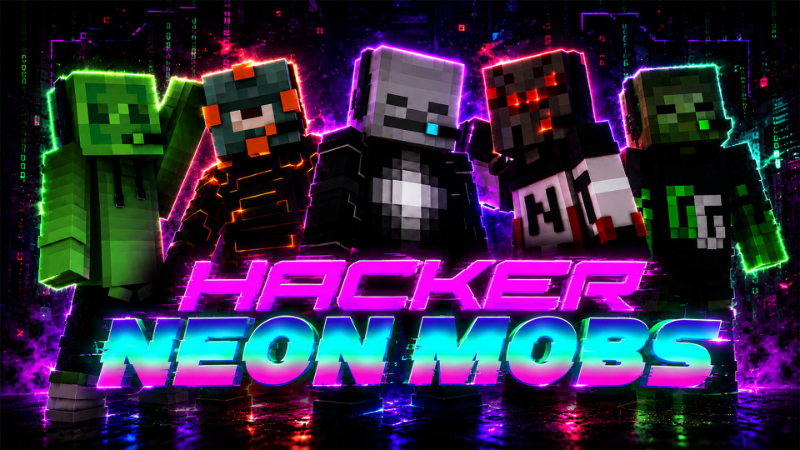 Hacker Neon Mobs on the Minecraft Marketplace by ManaLabs