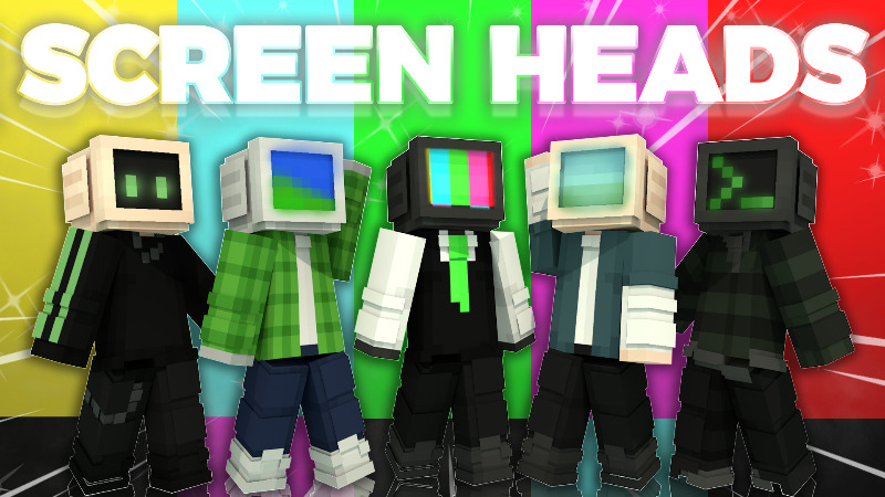 Screen Heads on the Minecraft Marketplace by Asiago Bagels