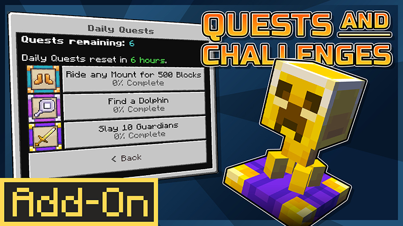 Quests and Challenges on the Minecraft Marketplace by Pixel Squared
