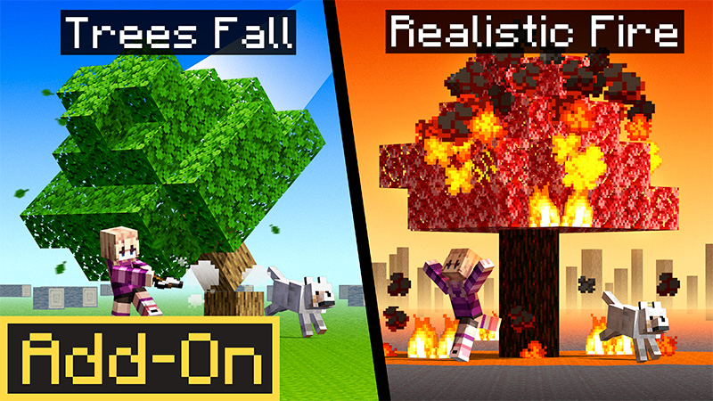Realistic Trees Add-On on the Minecraft Marketplace by MelonBP
