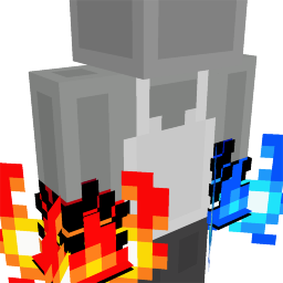 Dual Fire Pixel Hands — Minecraft character item - mcBedrock.net