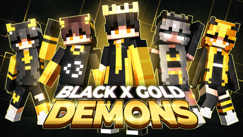 Black X Gold Demons on the Minecraft Marketplace by ManaLabs