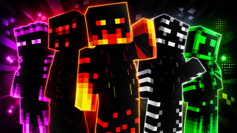 Neon Creeps on the Minecraft Marketplace by ManaLabs
