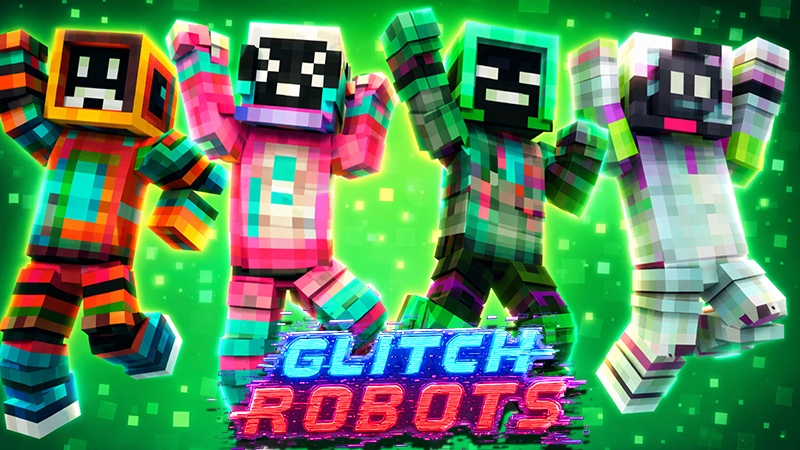 Glitch Robots on the Minecraft Marketplace by PixelOneUp