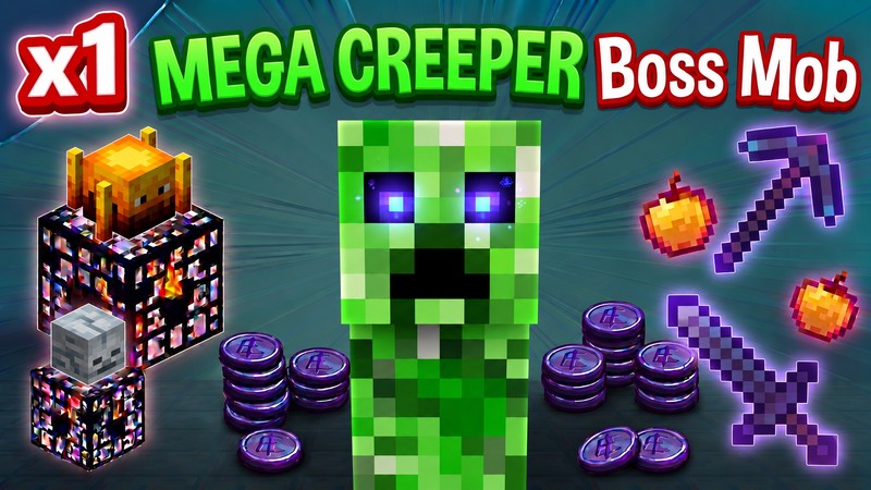 [BOX PVP] 1x Mega Creeper Boss Mob Egg