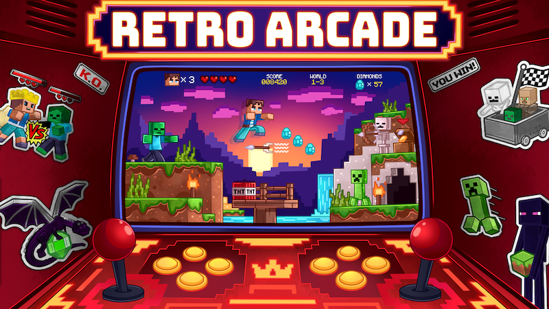 Retro Arcade Sound Pack on the Minecraft Marketplace by King Cube